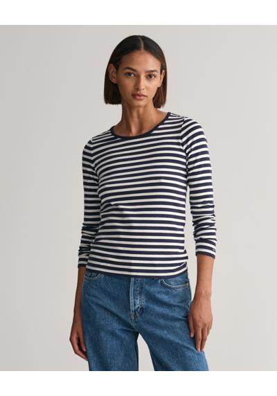 Рубашка с длинным рукавом SLIM STRIPED 1X1 RIBBED LS T-SHIRT