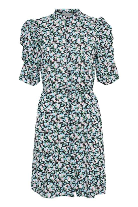 Total Eclipse w. Blue Flowers