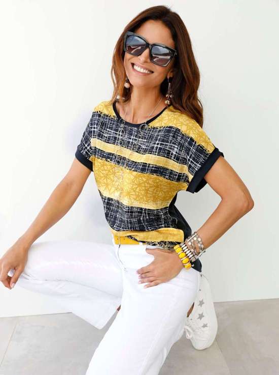 желтый-с рисунком