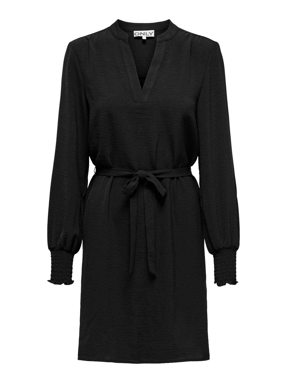 Мини-платье ONLMETTE LIFE V-NECK SMOCK DRESS WVN