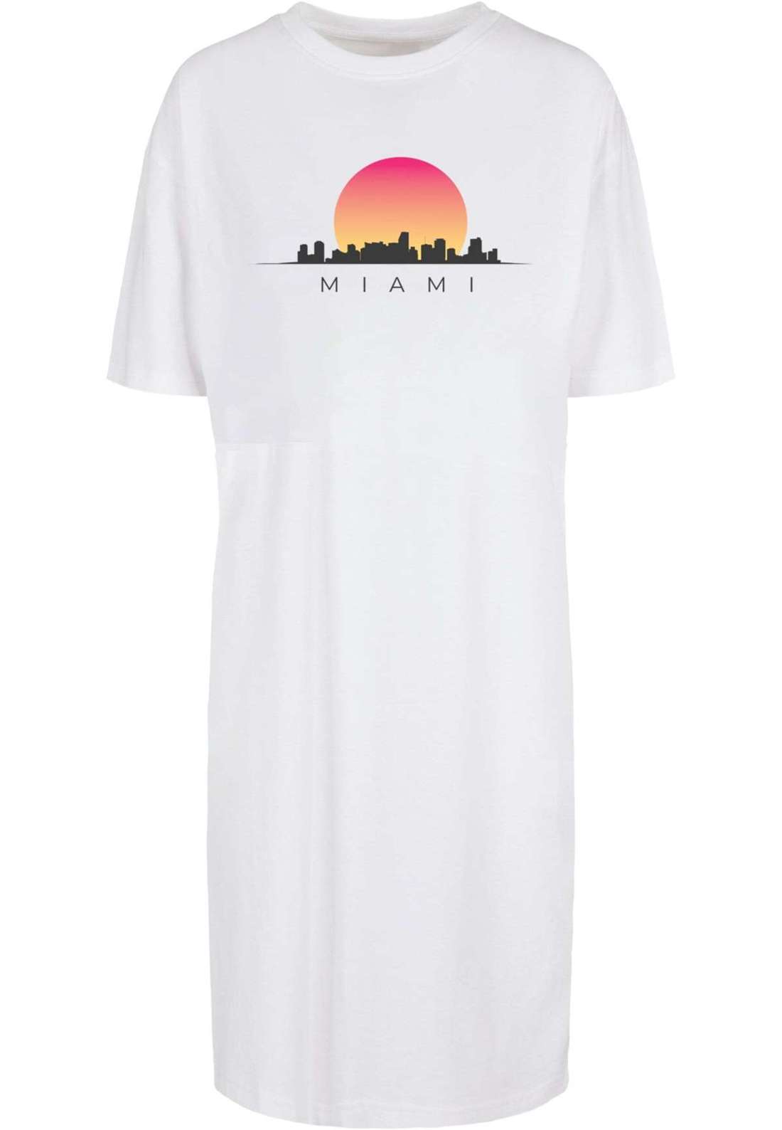Платье-рубашка Damen Ladies Miami Organic Oversized Slit Tee Dress