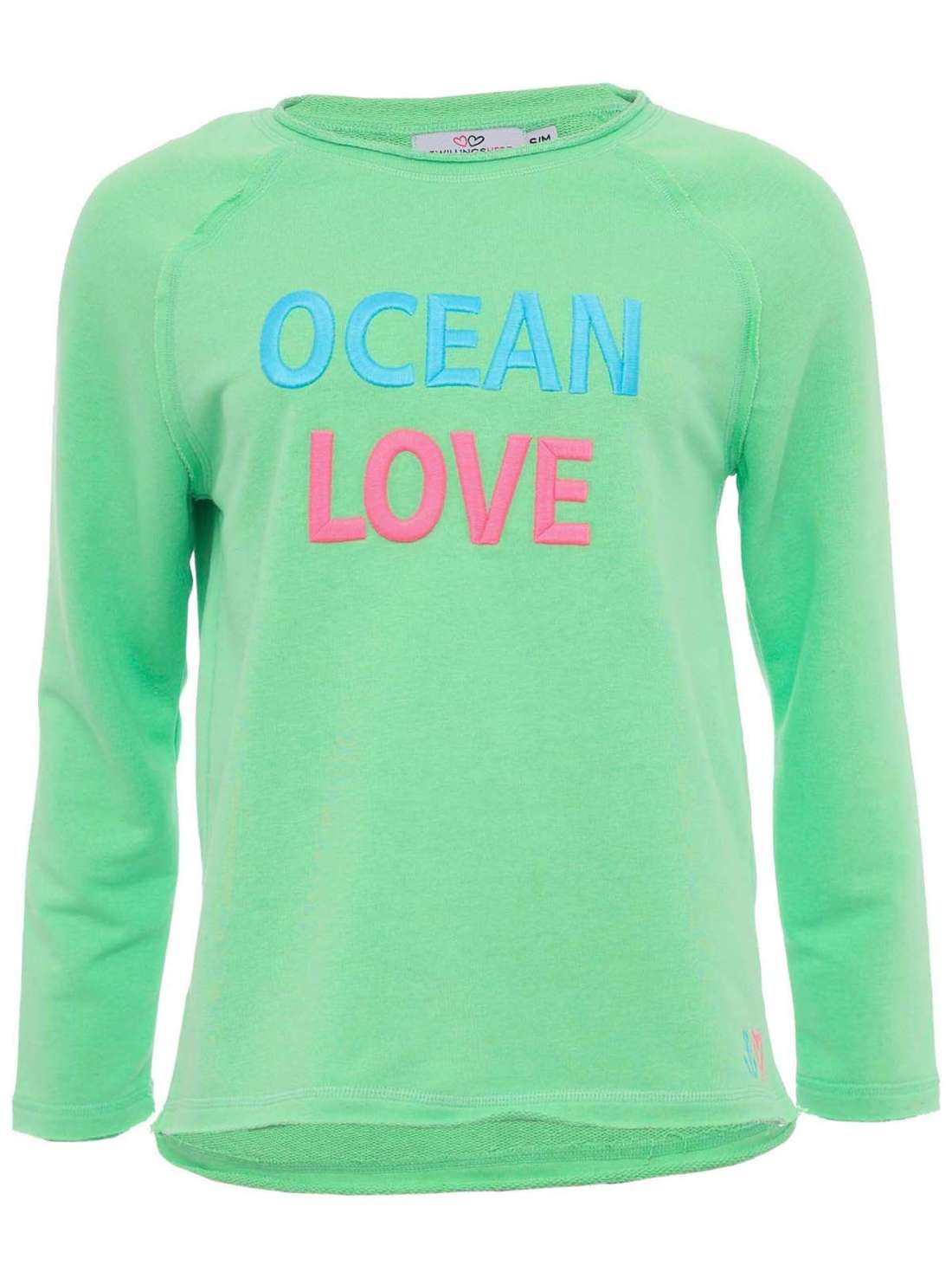 Рубашка с длинными рукавами и принтом Ocean Love в эффекте поношенности.