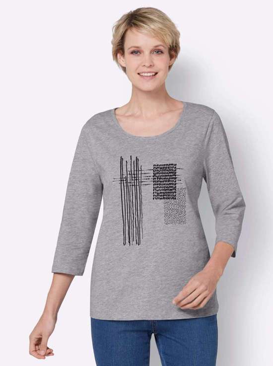 каменно-серый-черный-Меланж