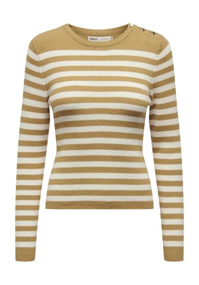 Свитер с круглым вырезом »ONLIBI LS STRIPE BUTTON O-NECK CC KNT«