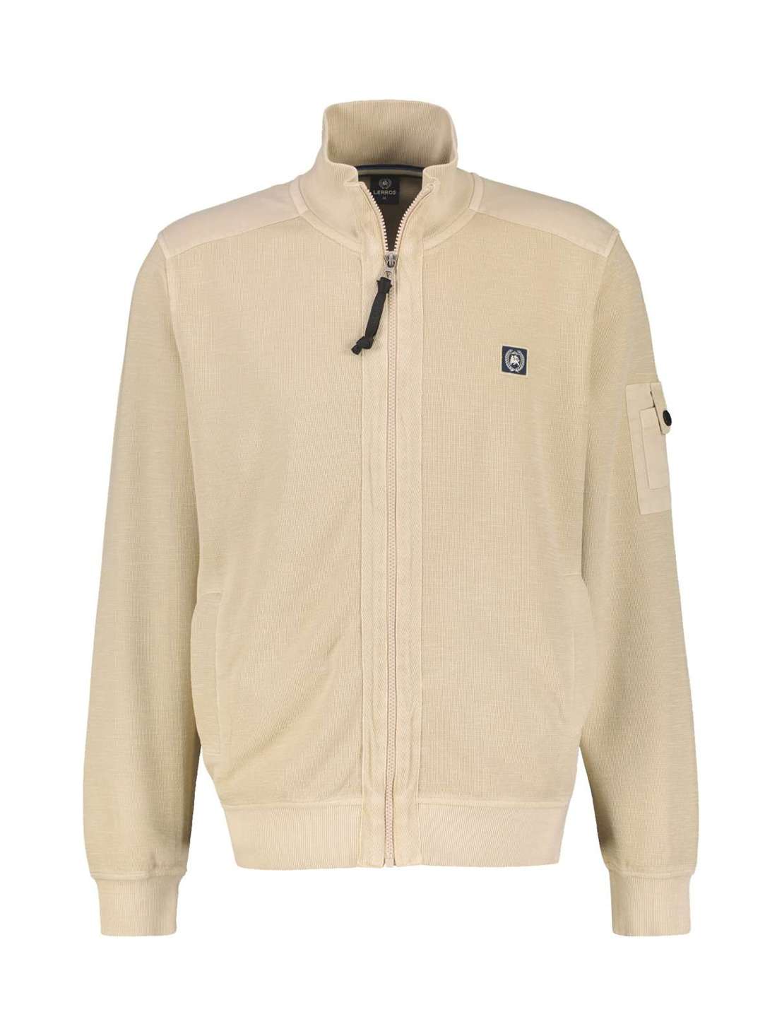 Толстовка LERROS Strukturierte Sweatjacke mit Details