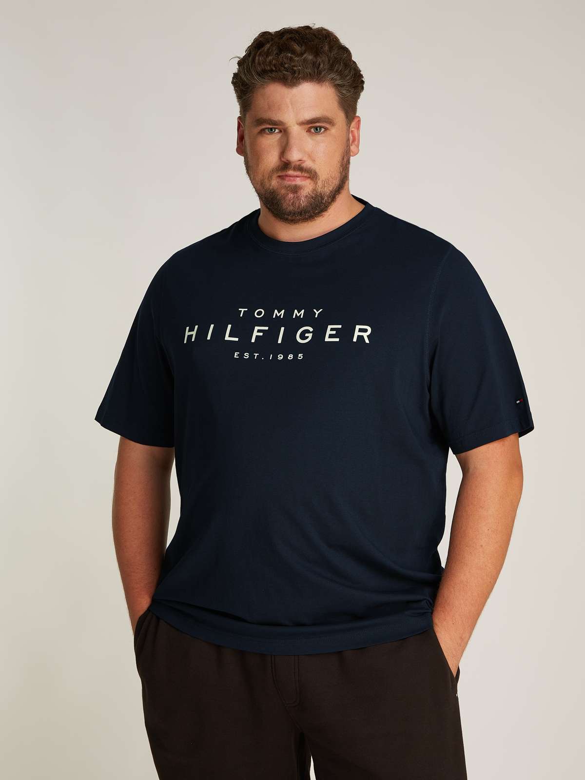 Рубашка с круглым вырезом больших размеров BT-BIG RWB HILFIGER TEE-B