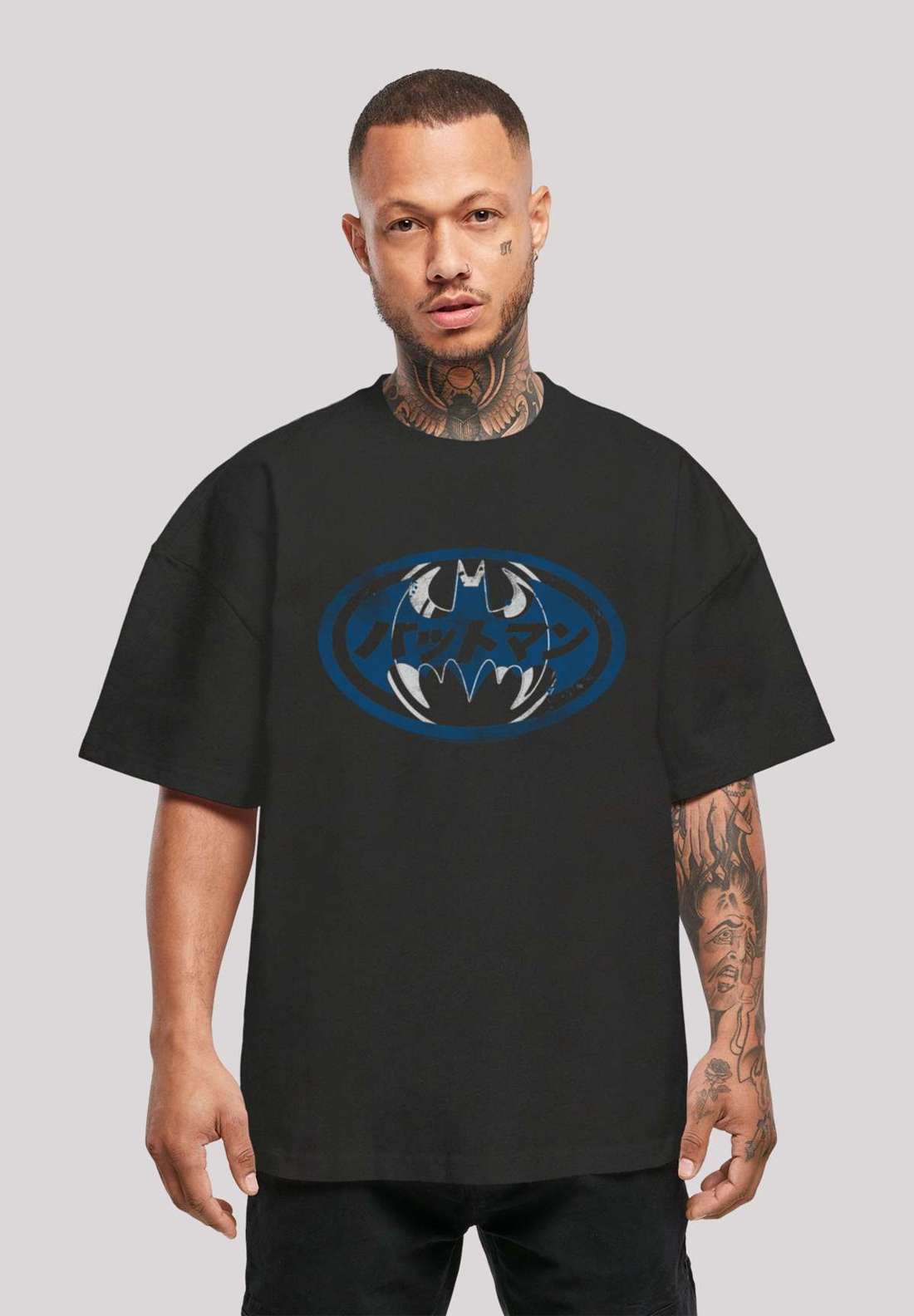 футболка DC Comics Batman Japanese Logo White