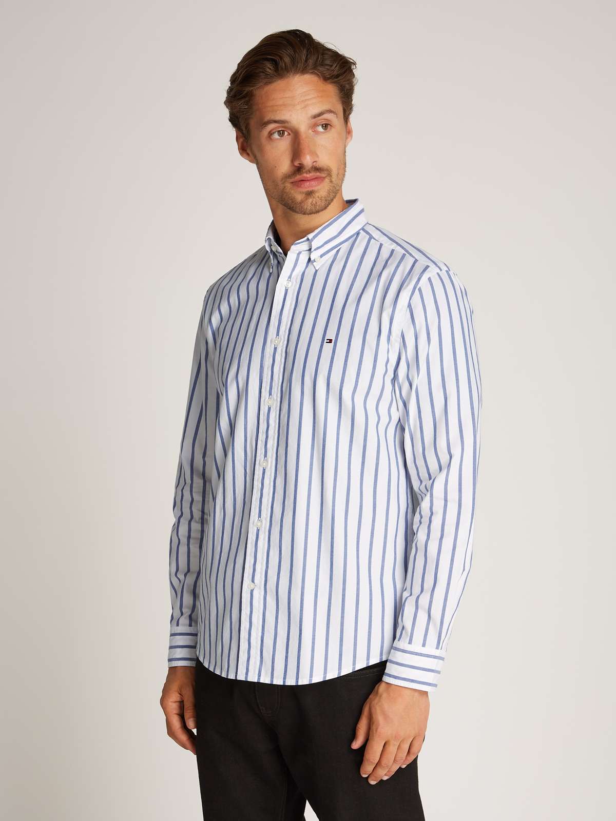 Деловая рубашка FLEX POPLIN NAUTICAL STP SHIRT