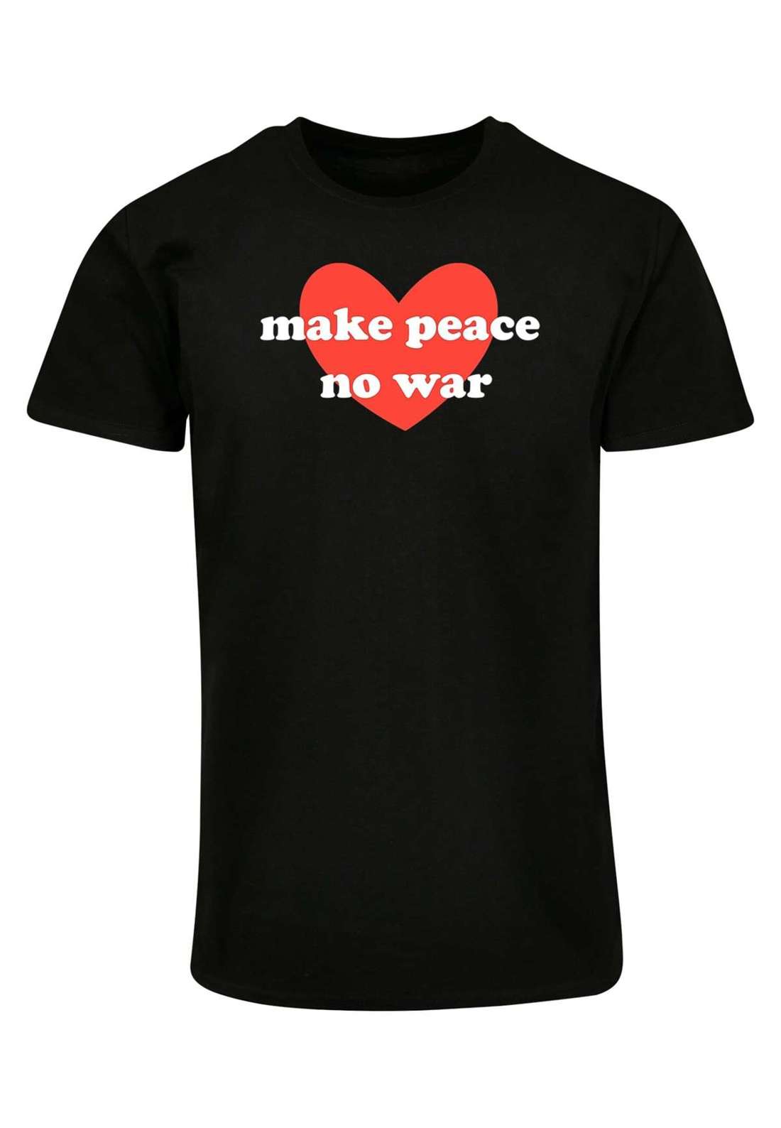 футболка Herren Peace - Red Heart Black Basic T-Shirt