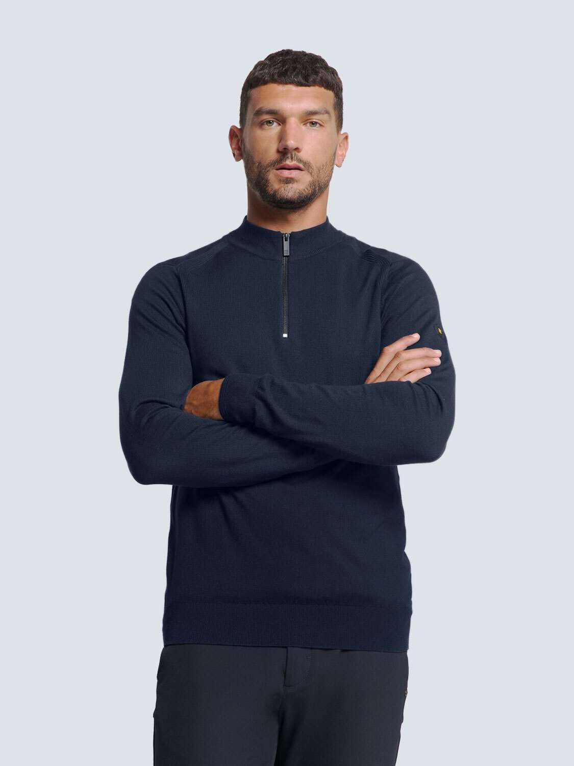 Свитер с круглым вырезом No Excess Half Zip Pullover