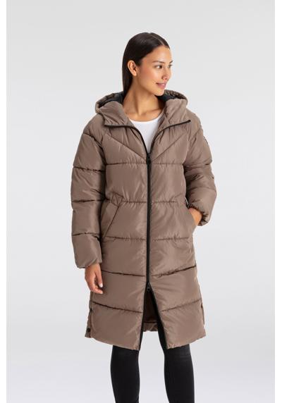 Стеганое пальто с капюшоном и практичным двусторонним... »ONLAMAND LONG PUFFER COAT CS OTW«