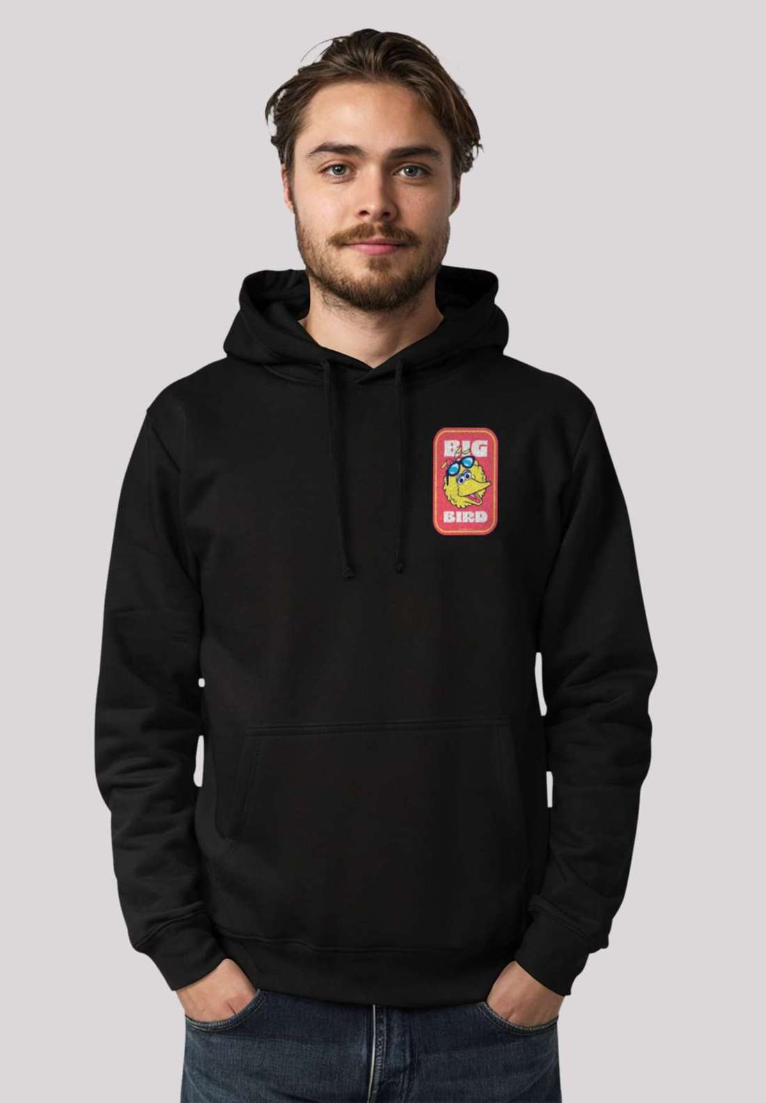 Толстовка с капюшоном Sesamstraße Bilbo Big Bird Sticker