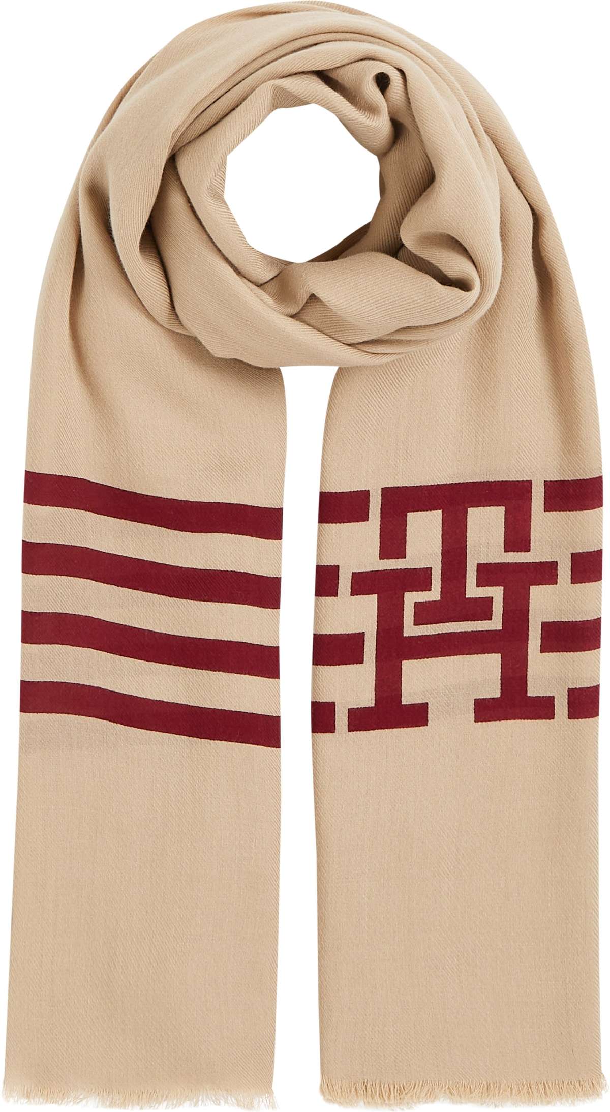 Шарф с тисненым логотипом TH NAVAL SCARF