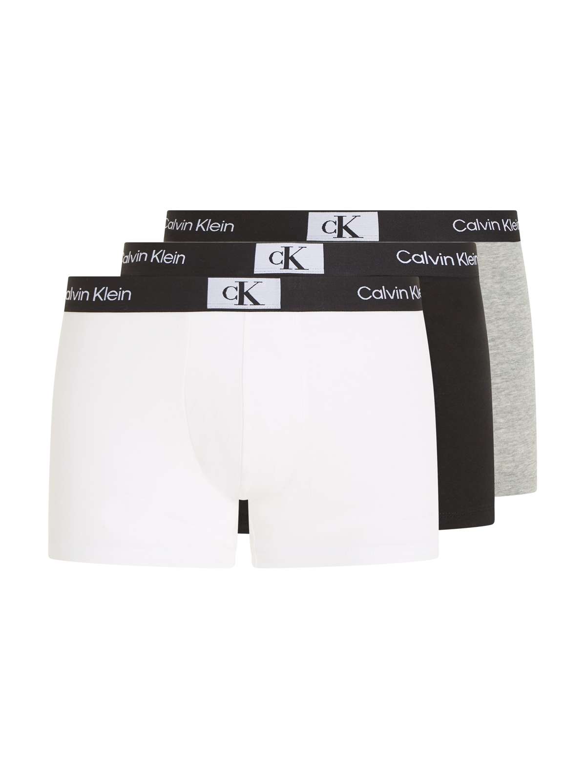 Трусы (3 шт. в упаковке) с эластичным поясом с логотипом Calvin Klein.