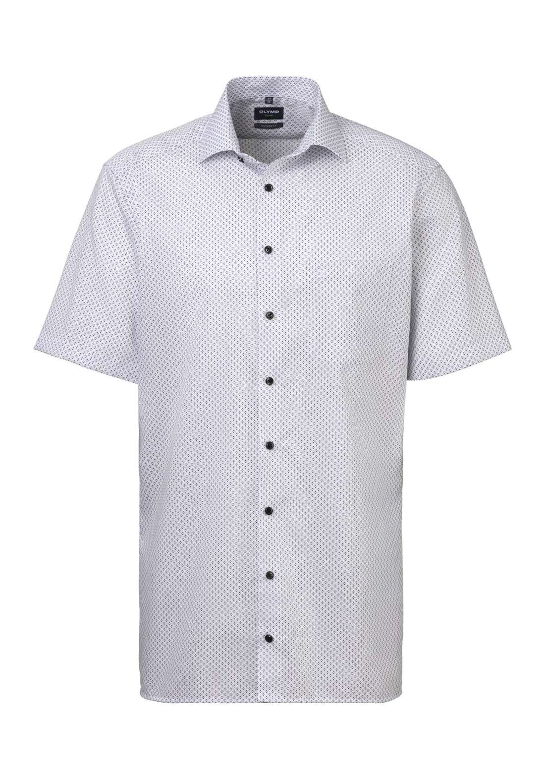 Рубашка с короткими рукавами и модным узором. Luxor modern fit