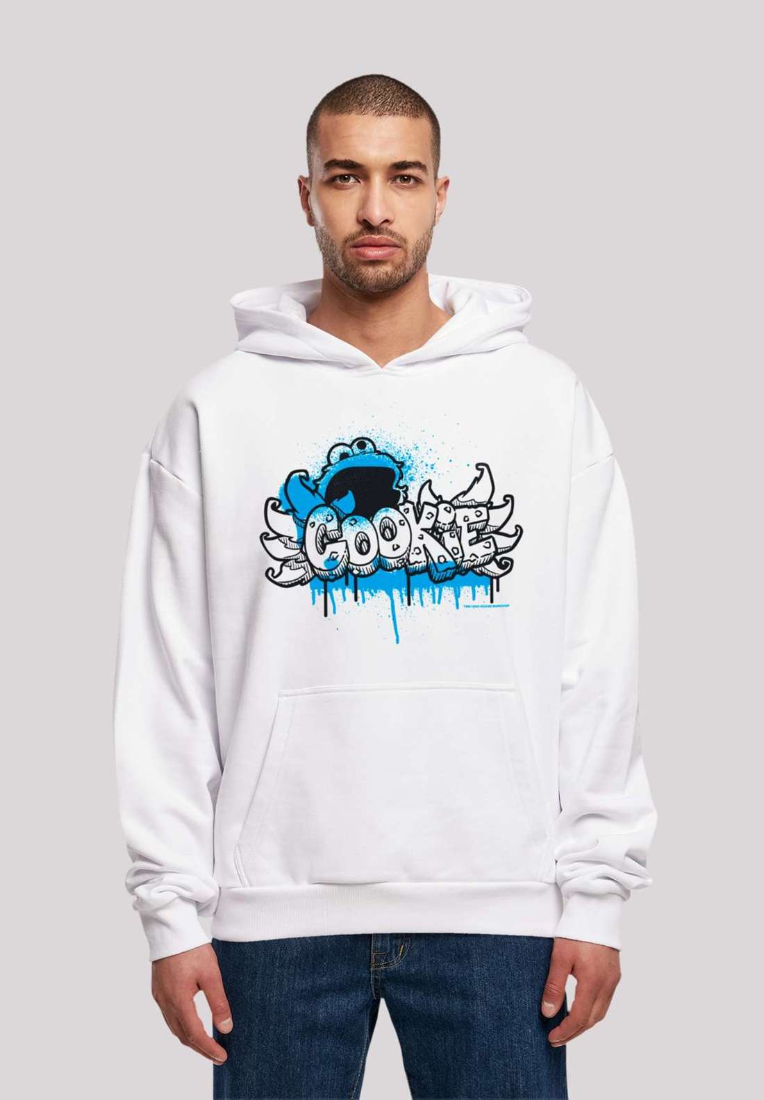Толстовка с капюшоном Sesamstraße Cookie Fingers Graffiti