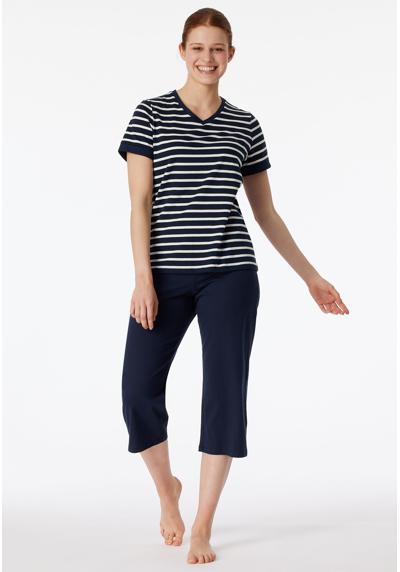 Пижама с модно закатанными рукавами. "Casual Essentials"