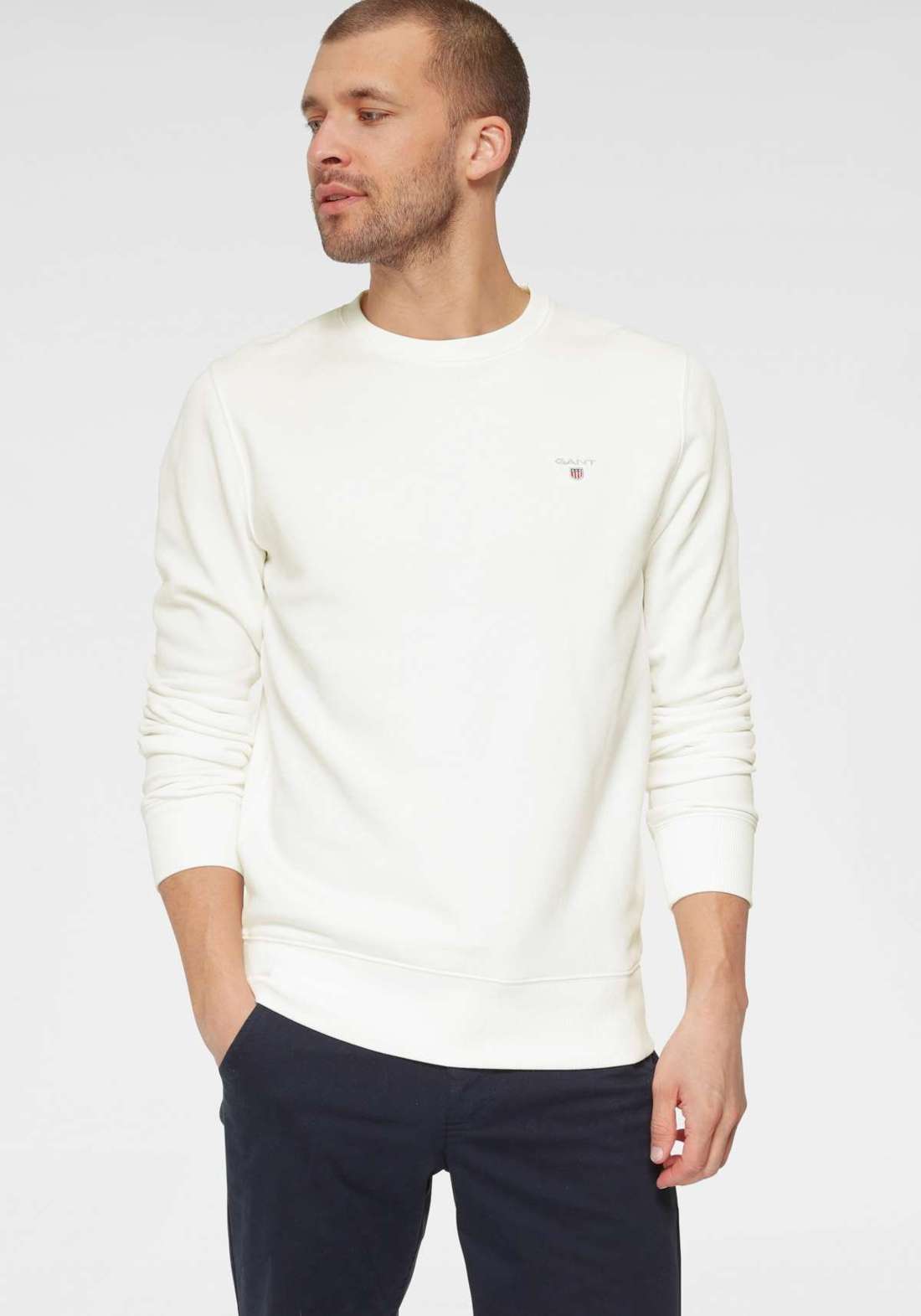 Толстовка с ребристым низом и рукавами ORIGINAL C-NECK SWEAT