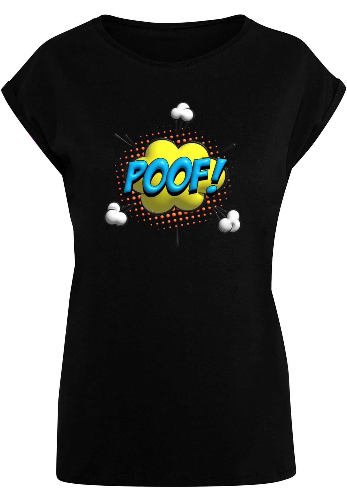 футболка Damen Ladies POOF Comic Extended Shoulder Tee