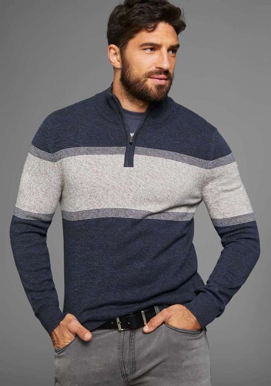 синий-серый-С рисунком