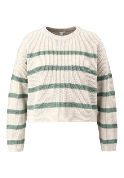 ecru/sage stripes