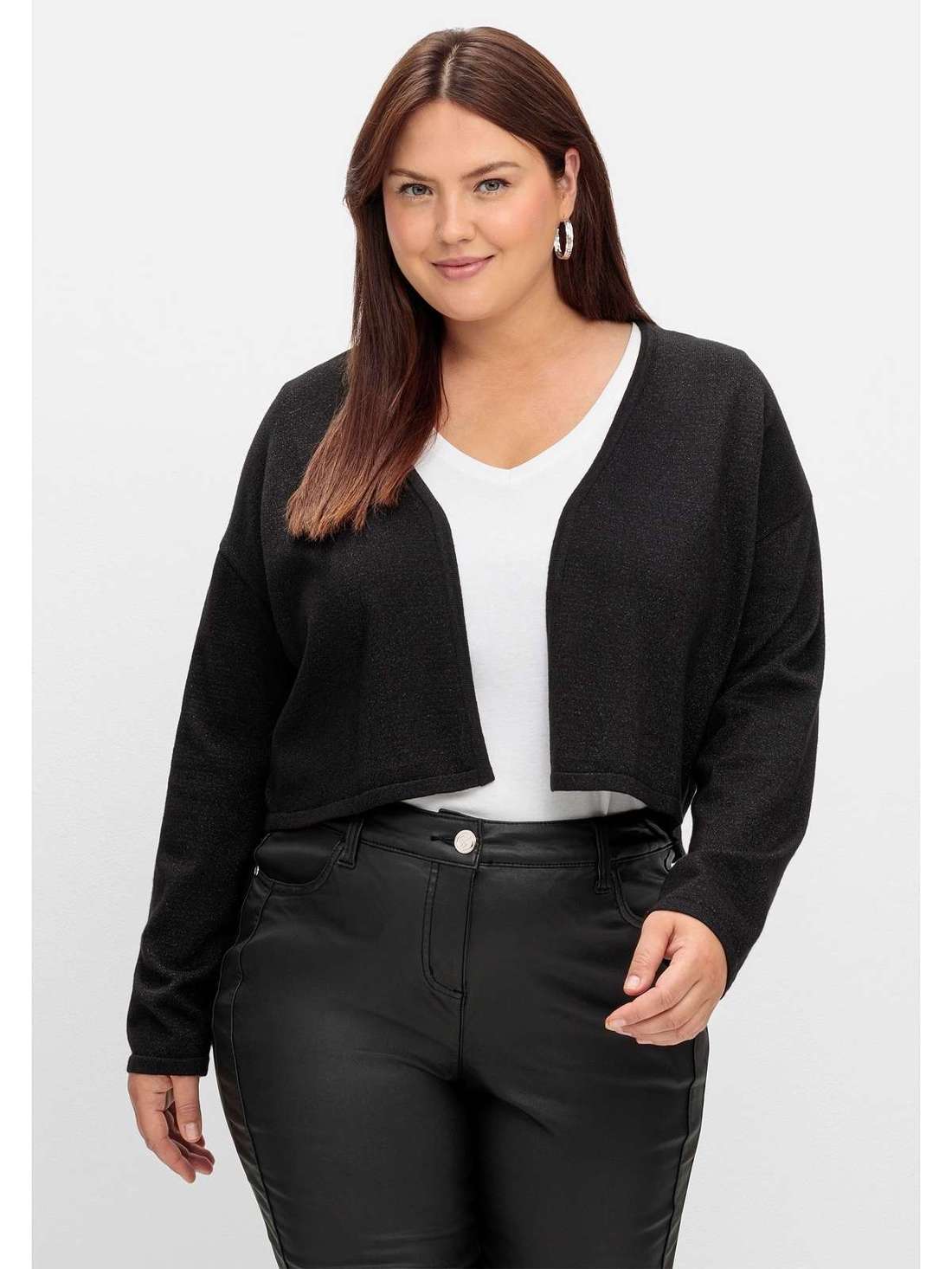 Кардиган из фантазийной пряжи Große Größen