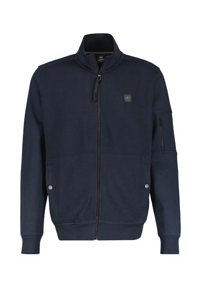 Толстовка LERROS Herren Sweatjacke in Struktur-Baumwollqualität