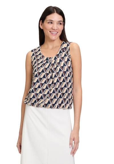 футболка Rundhals-Shirt mit Gummizug