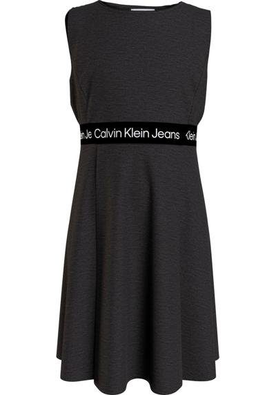 Платье-рубашка с лентой с логотипом Calvin Klein на талии