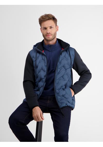 Толстовка LERROS Sweatjacke mit Nylonfront