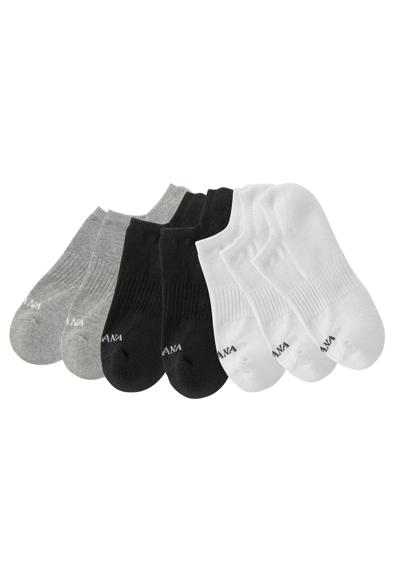 3x weiß, 2x schwarz, 2x grau-meliert