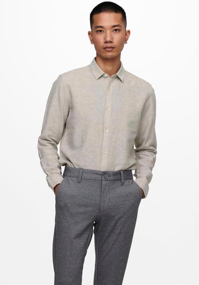 Рубашка с длинным рукавом ONSCAIDEN LS SOLID LINEN SHIRT NOOS