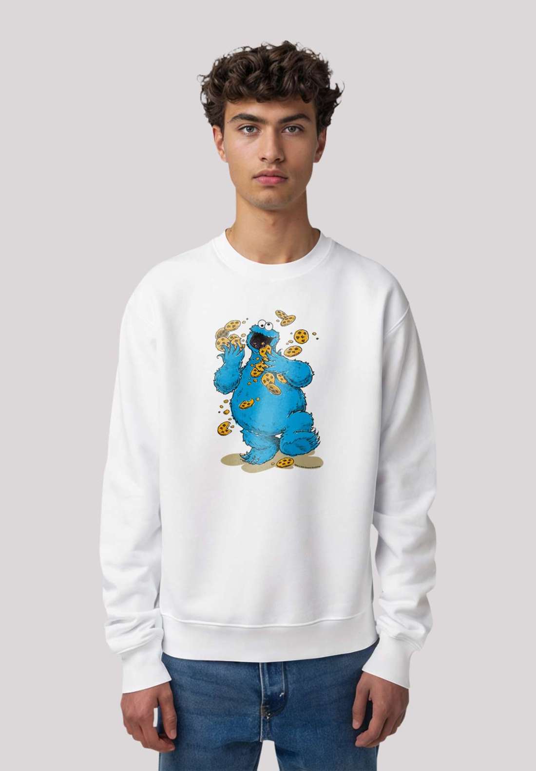 толстовка Sesamstraße Cookie Monster Cookies Everywere