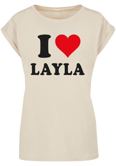 футболка »Damen Ladies I Love Layla T-Shirt«