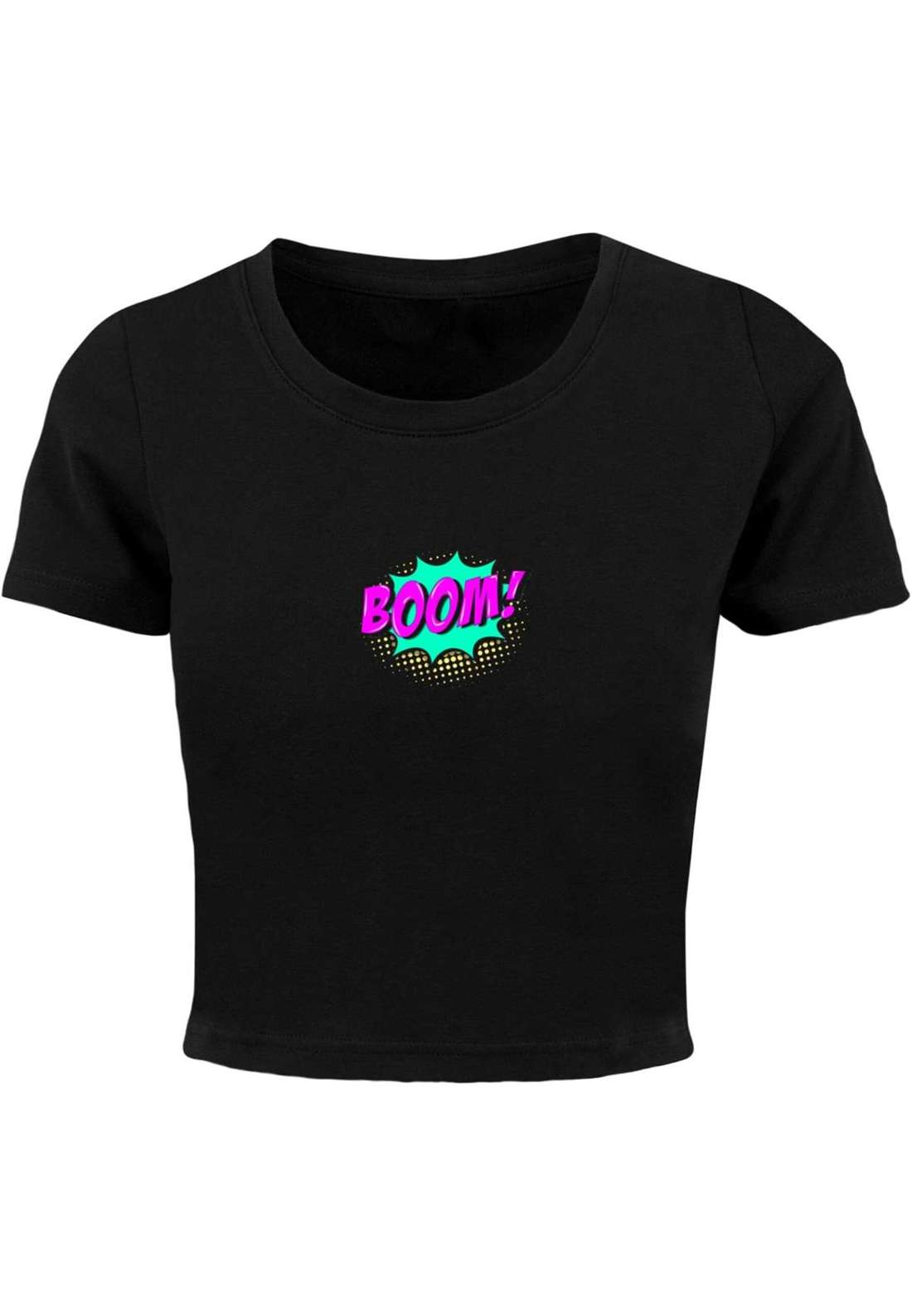 футболка Damen Ladies BOOM Comic Cropped Tee