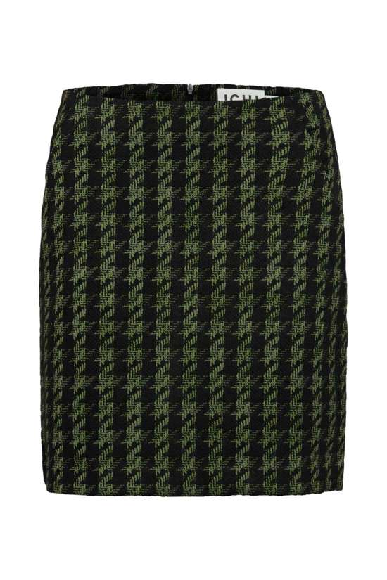 parrot green houndstooth