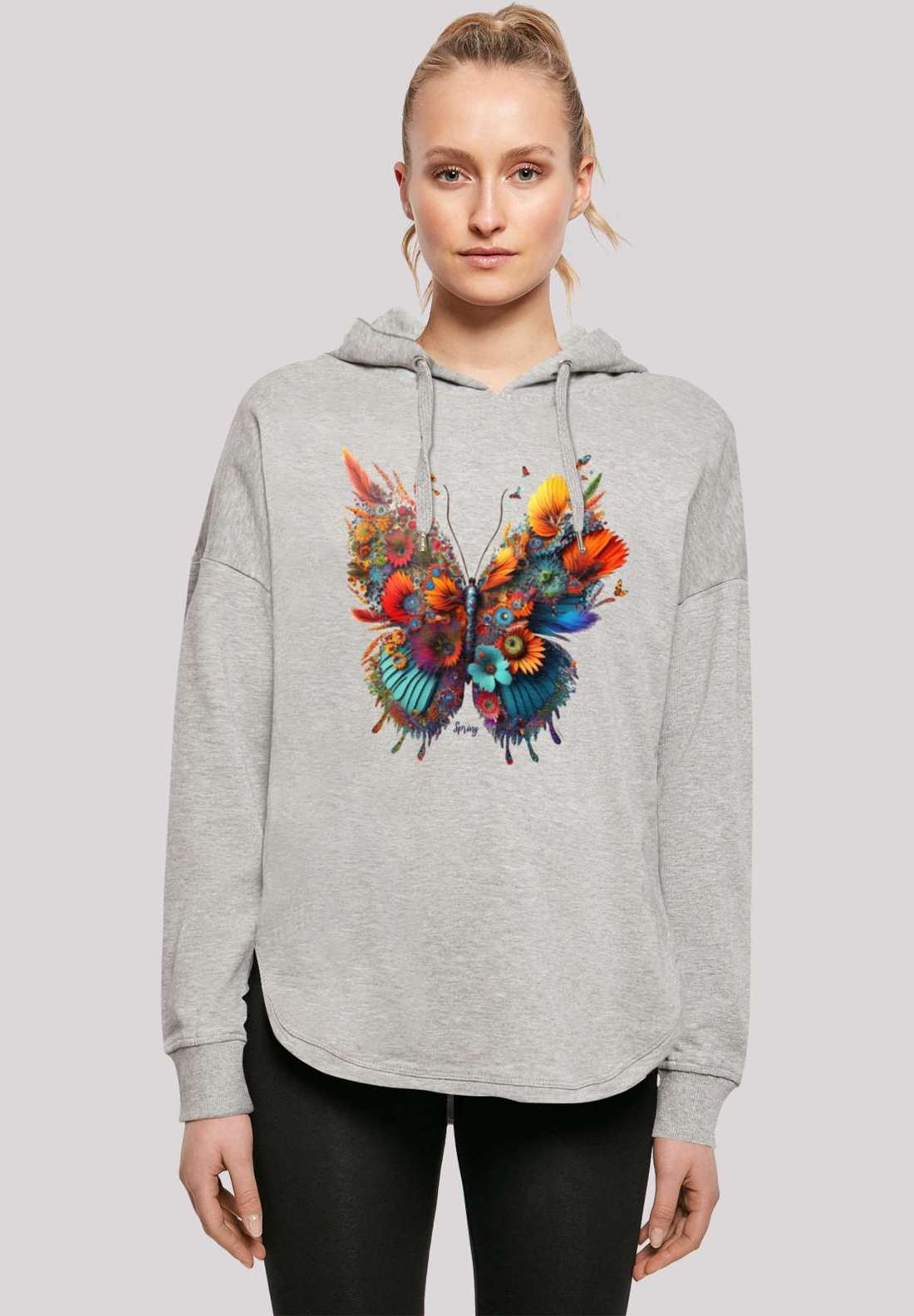 Толстовка с капюшоном Schmetterling Blumen Oversize Hoodie