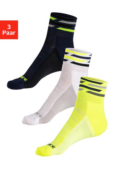 1x weiß, 1x marine, 1x neon gelb