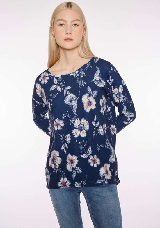 7126 navy flower