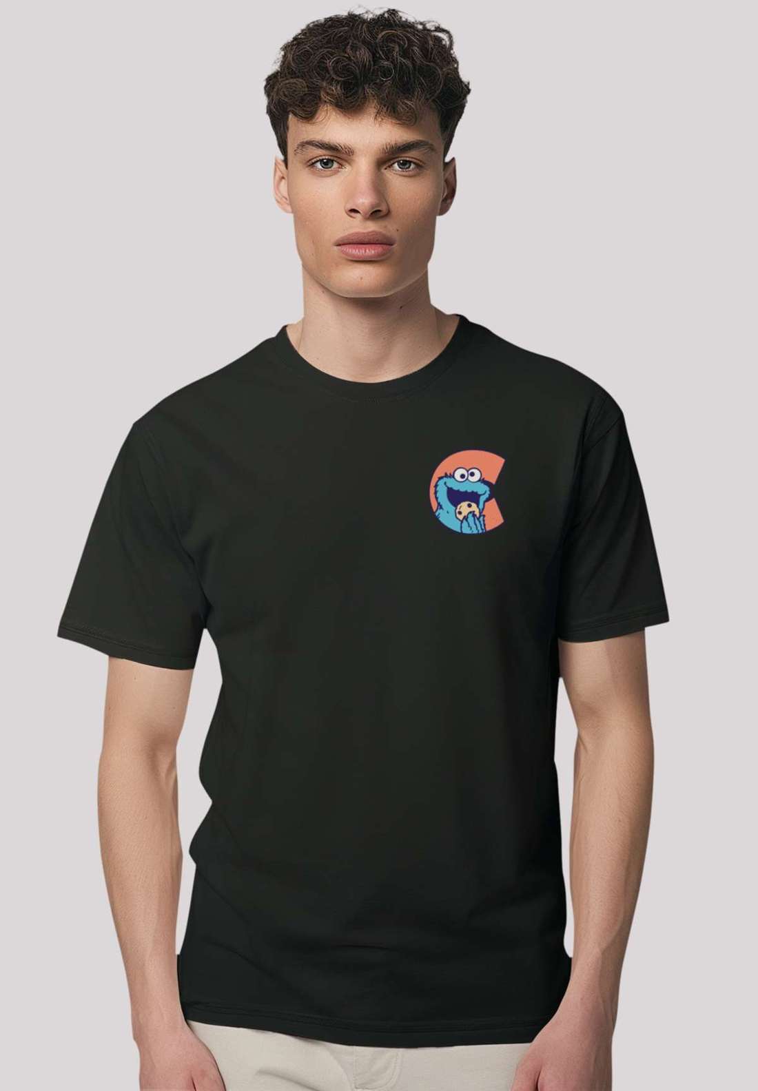 футболка Sesamstraße Cookie Monster `C`