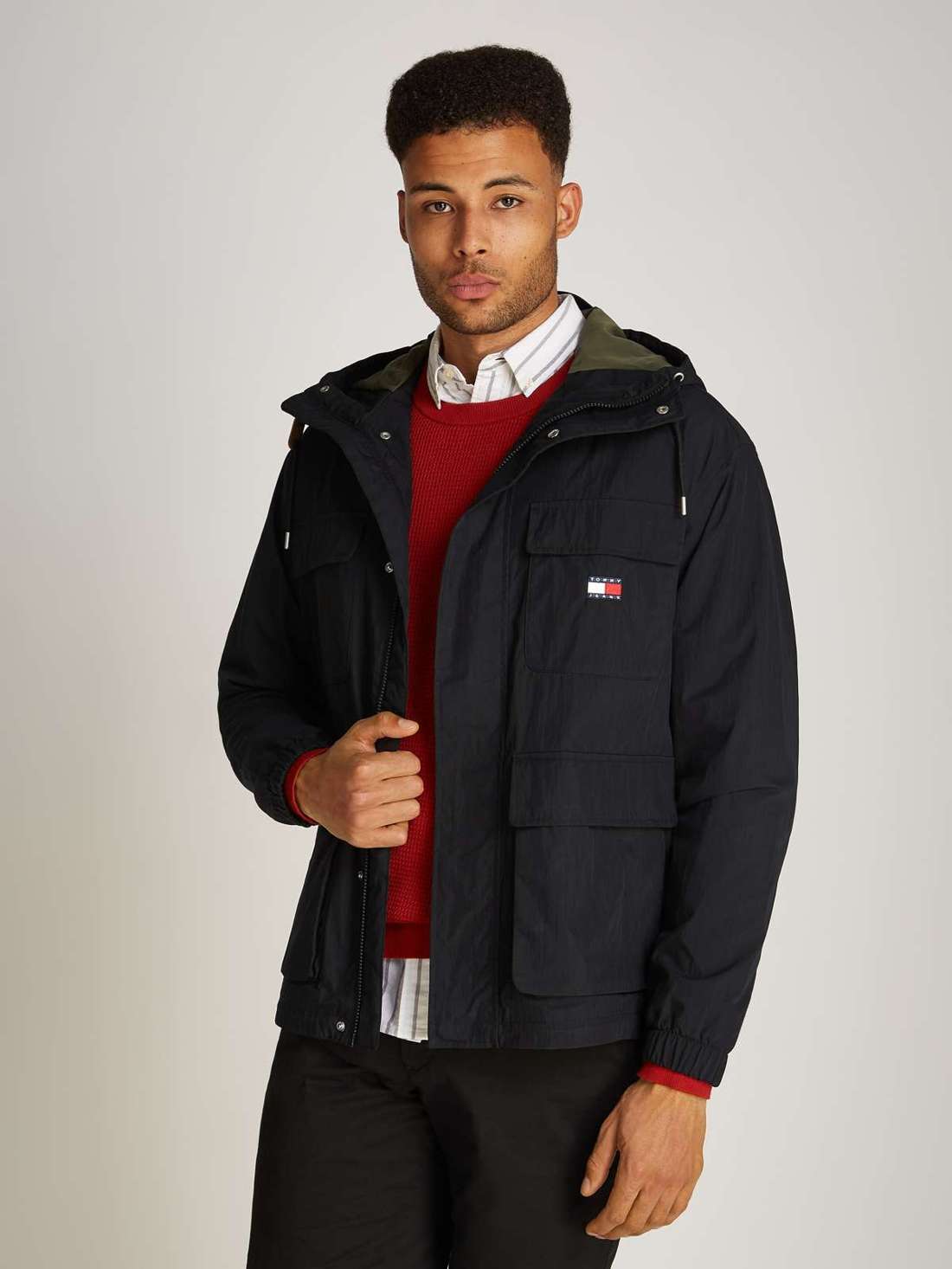 Парка с капюшоном с тисненым логотипом TJM UTILITY PARKA