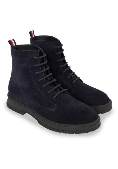 Ботинки на шнуровке с полосатым язычком для подтягивания»HILFIGER CORE SUEDE BOOT«