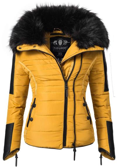 Стеганая куртка без капюшона, стильная зимняя куртка с элегантным воротником из искусственного меха.