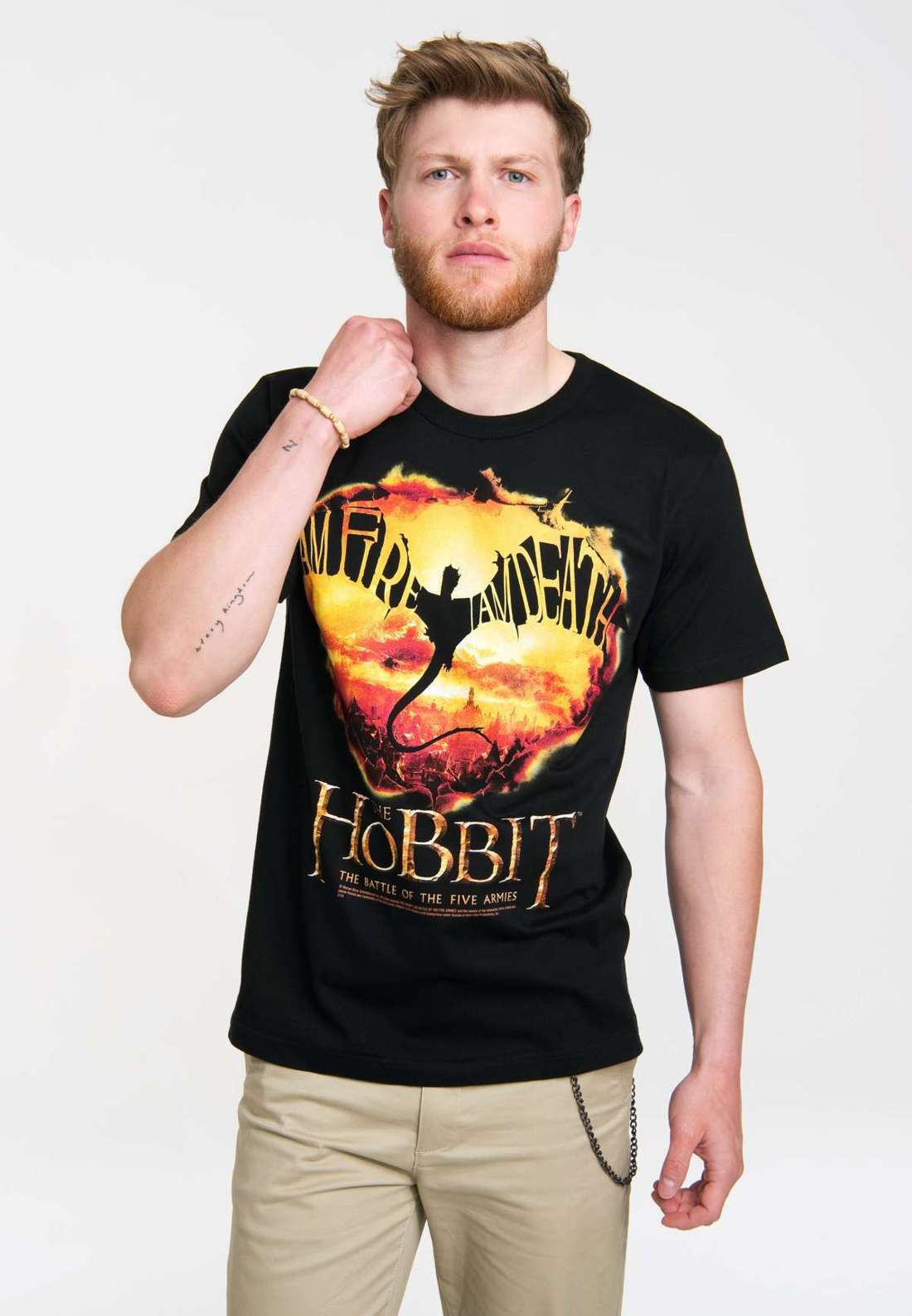 Футболка с классным принтом I Am Fire, I Am Death - Hobbit