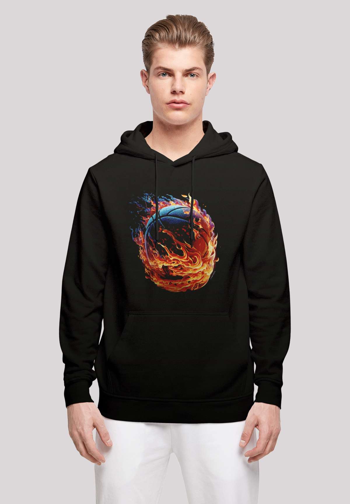 Толстовка с капюшоном Basketball On Fire Sport HOODIE