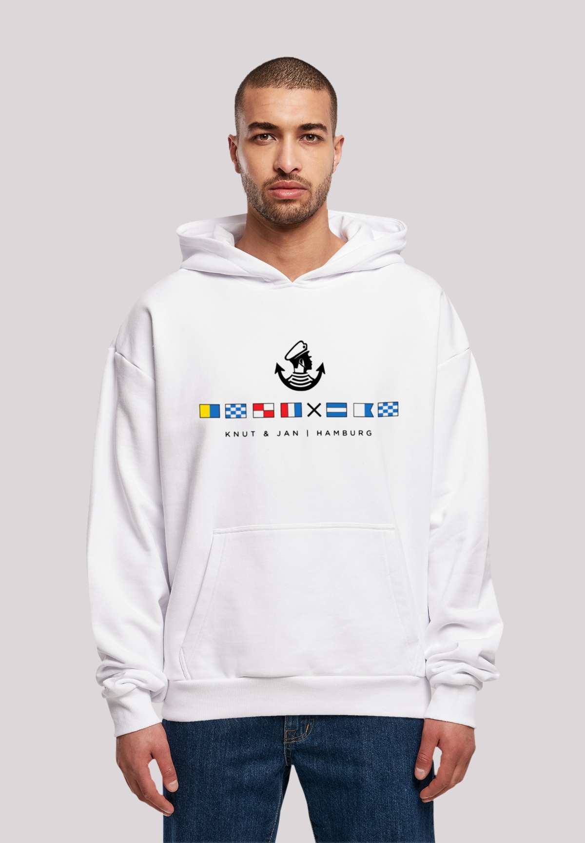 Толстовка с капюшоном Hoodie Seglerfahnen Knut & Jan Hamburg