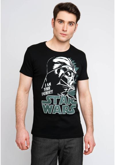Футболка с ярким принтом-логотипом Darth Vader