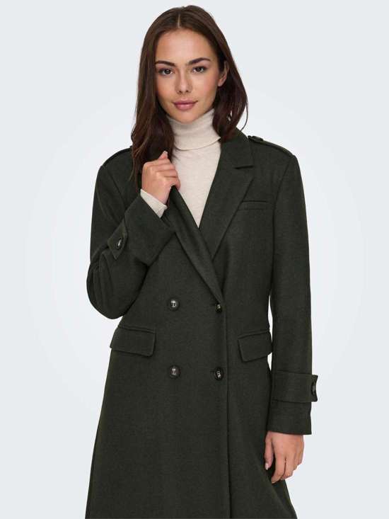 Длинное пальто ONLNANCY LIFE MILI LONG COAT CC OTW
