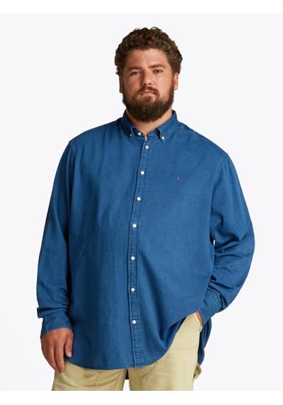 Джинсовая рубашка больших размеров BT-CHAMBRAY SHIRT-B