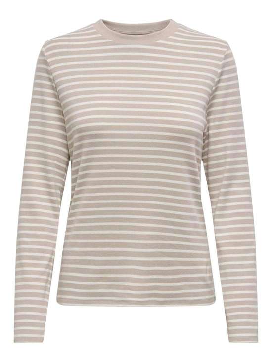 Cloud Dancer Stripes:Pure cashmere